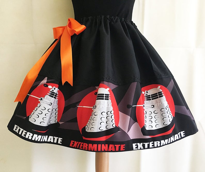 Exterminate Daleks Skirt Image - Rooby Lane