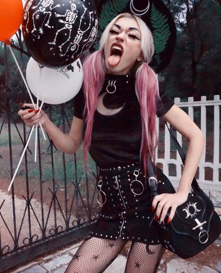Skeleton Balloons with Moon Top - Attitude Clothing