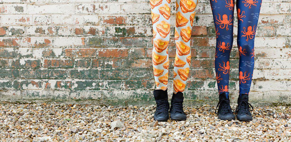 Quirky patterned leggings - Redbubble