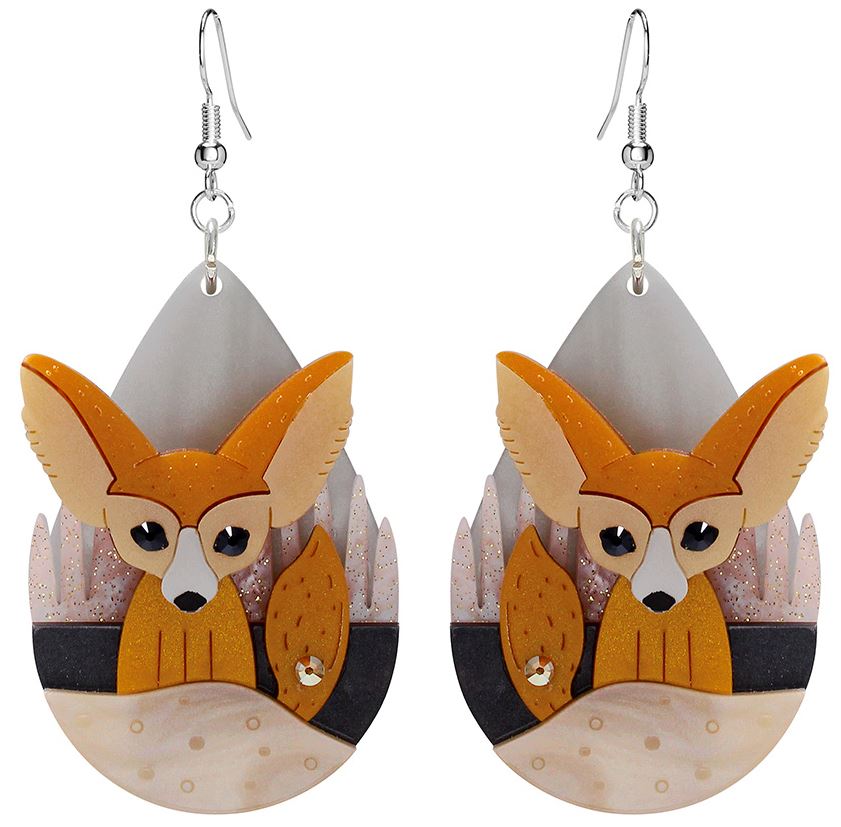 Beautiful Fox Earrings by Little Moose