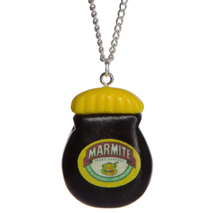 Marmite Necklace or Keyring - Jelly Button Jewellery