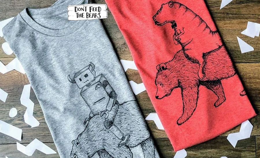 Dont feed the bears tee and fashions banner mens