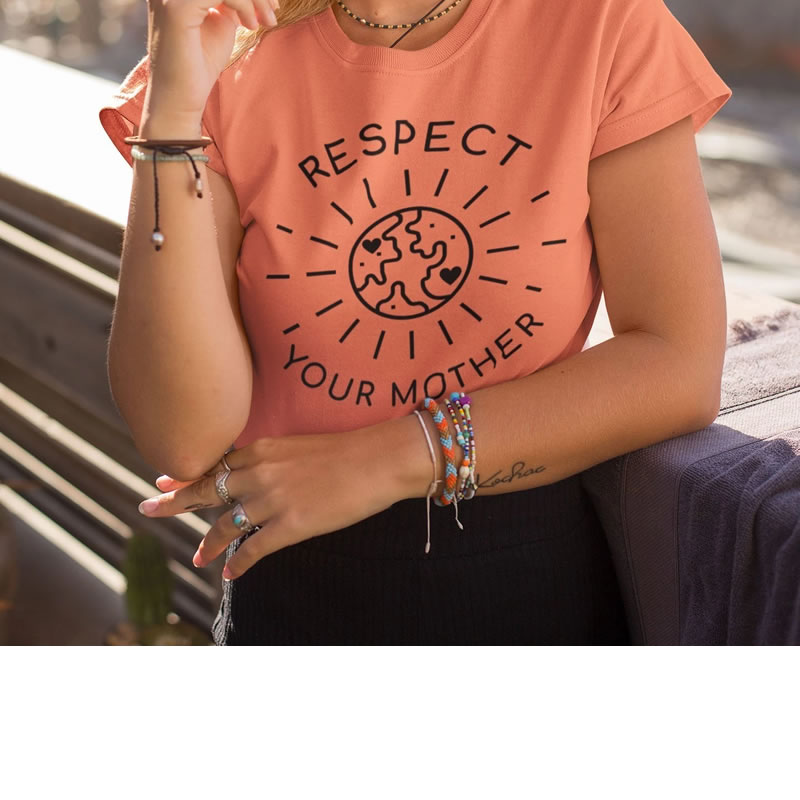 Respect Your Mother Earth Womens Tee - Kind Clothing