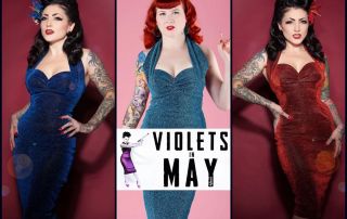 Divine wiggle dress ALL COLOURS Main Banner Image - Violets in May 1945