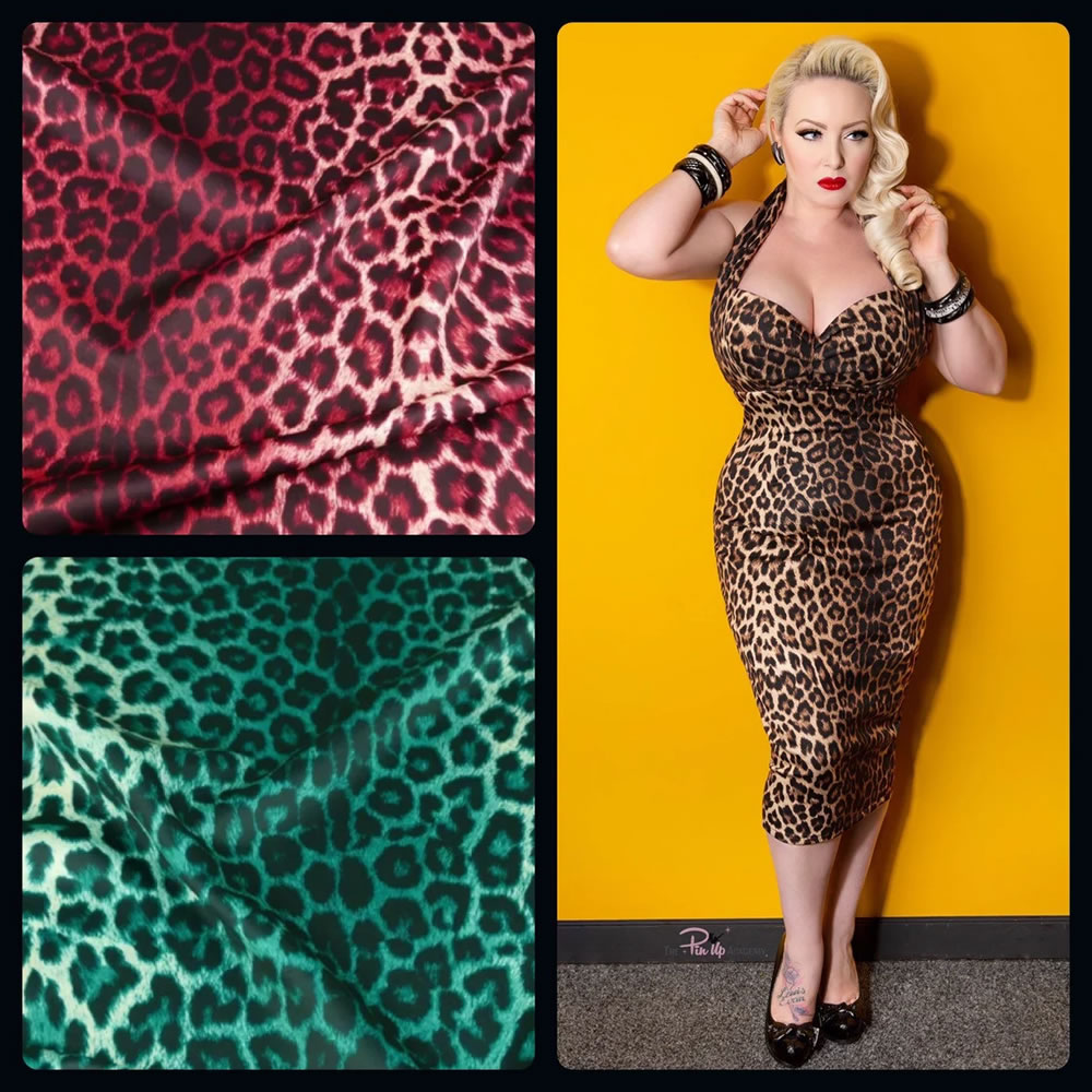 Limited edition Leopard Divine dress - Violets in May 1945