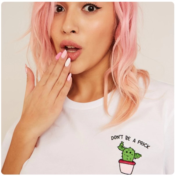 Dont Be a Prick Tee Image - Sassy Spud
